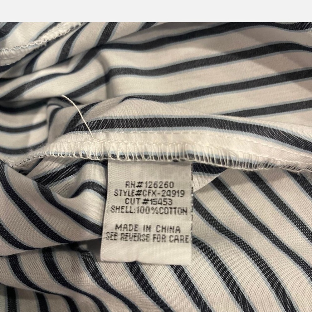 Velvet Heart Black and White Striped Button Down Shirt - Picture 5 of 5